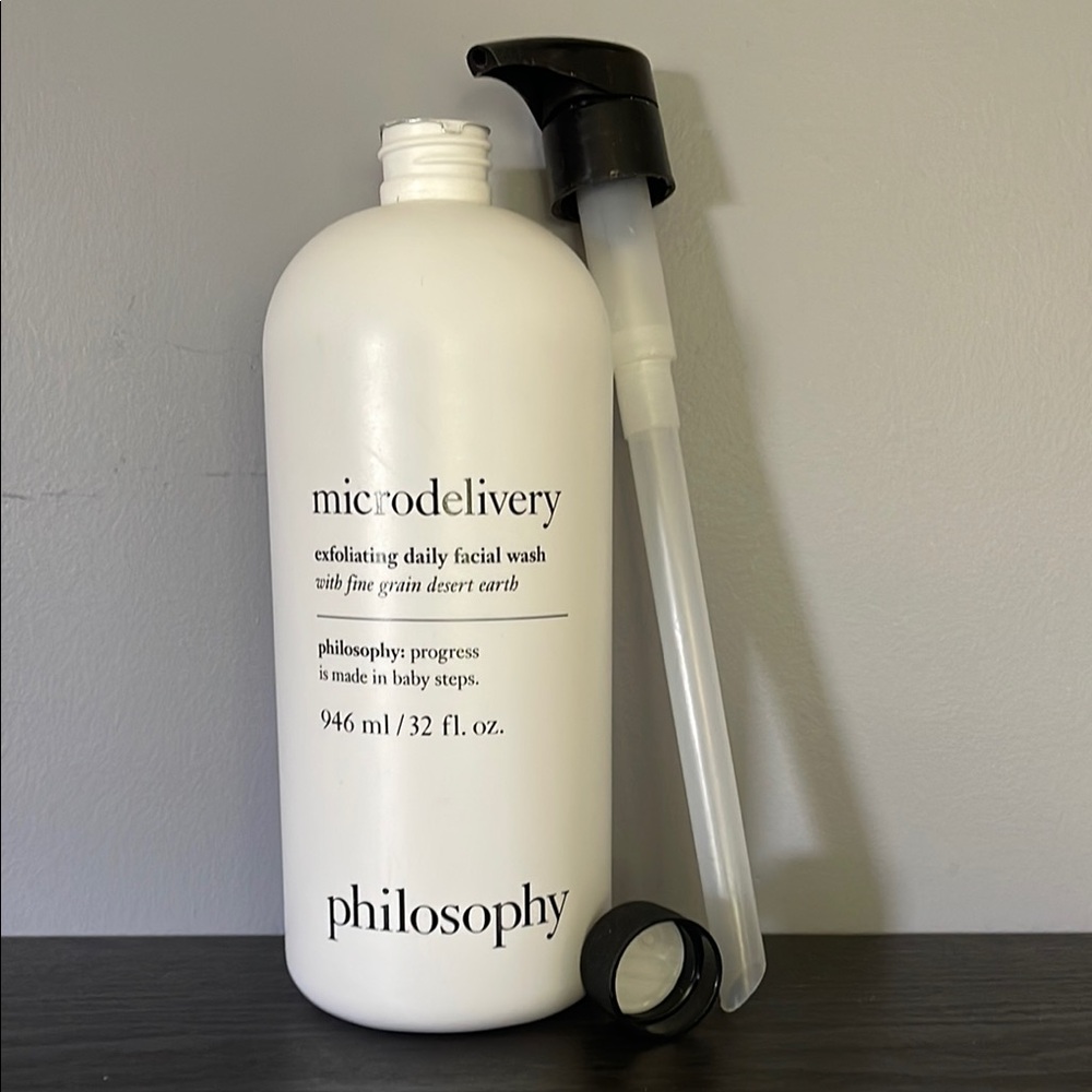 Philosophy Microdelivery Exfoliating Daily Facial Wash 32oz New SEALED W Pump